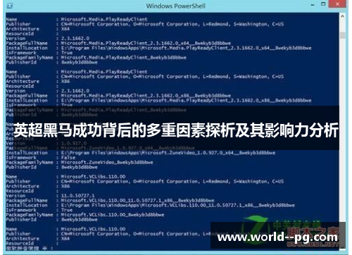 英超黑马成功背后的多重因素探析及其影响力分析